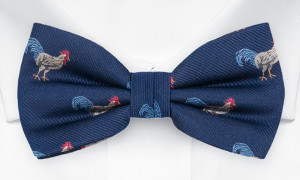 ADOODLEDOO BLUE pre-tied bow tie