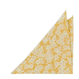 AFFECTIONATE YELLOW pocket square