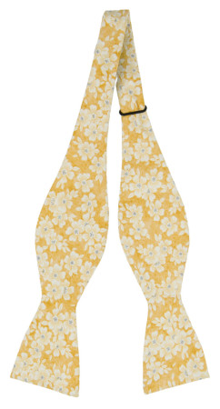 AFFECTIONATE YELLOW self-tie bow tie