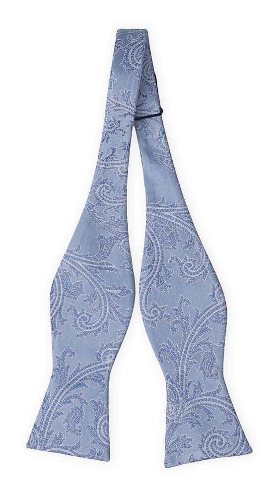 AISLEWALKER DUSTY BLUE self-tie bow tie