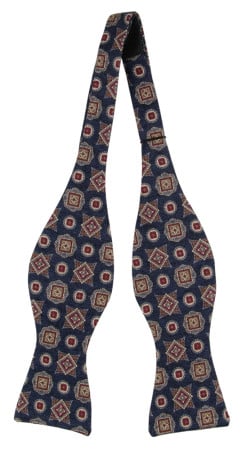AMIRATTOPER NAVY self-tie bow tie