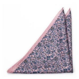 ARABESCO POWDER PINK pocket square
