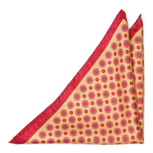 ARDENTE YELLOW pocket square