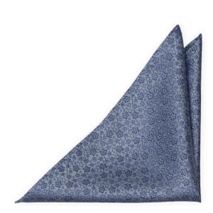 AUGURI DUSTY BLUE pocket square
