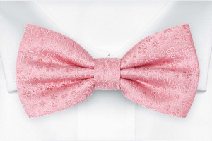 AUGURI PALE PINK bow tie
