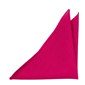 BASKETVEIL HOT PINK pocket square