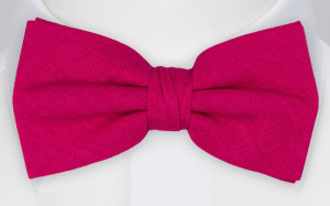 BASKETVEIL HOT PINK bow tie