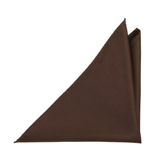 BIRDSEYE BROWN pocket square