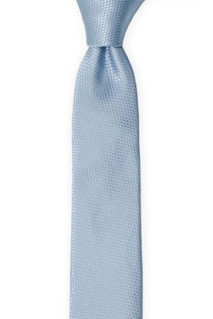 BIRDSEYE DUSTY BLUE skinny tie