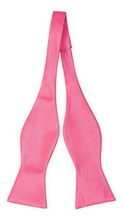 BIRDSEYE HOT PINK self-tie bow tie
