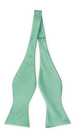 BIRDSEYE SEAFOAM TURQUOISE self-tie bow tie