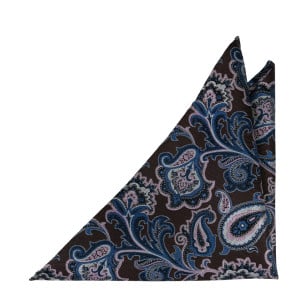 BOFFOLA BROWN pocket square