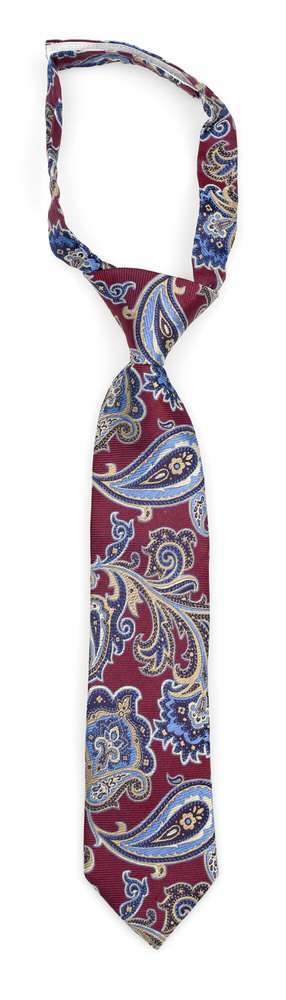 BOFFOLA Dark red boy's tie small pre-tied