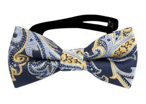 BOFFOLA NAVY baby bow tie