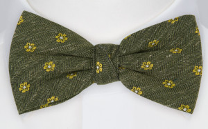 BYMYSIDE OLIVE bow tie