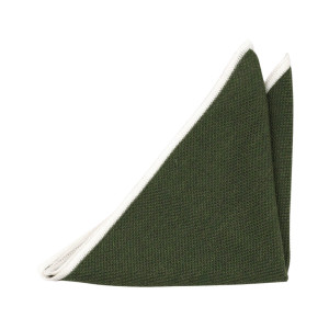 CHILLA Green pocket square