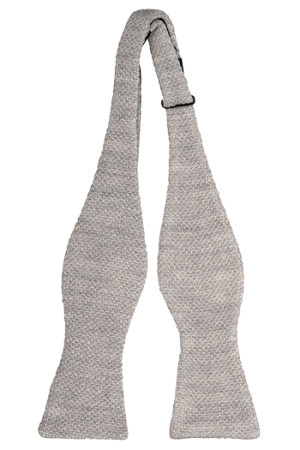 CHILLA Grey self-tie bow tie