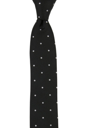 CHIPPER BLACK skinny tie
