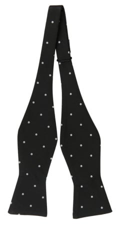 CHIPPER BLACK self-tie bow tie