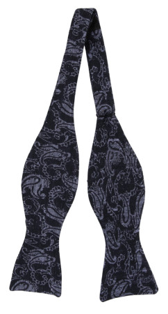 COMPAGNODISERA BLUE self-tie bow tie