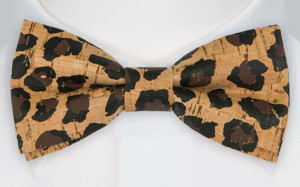 CORK Animal pre-tied bow tie