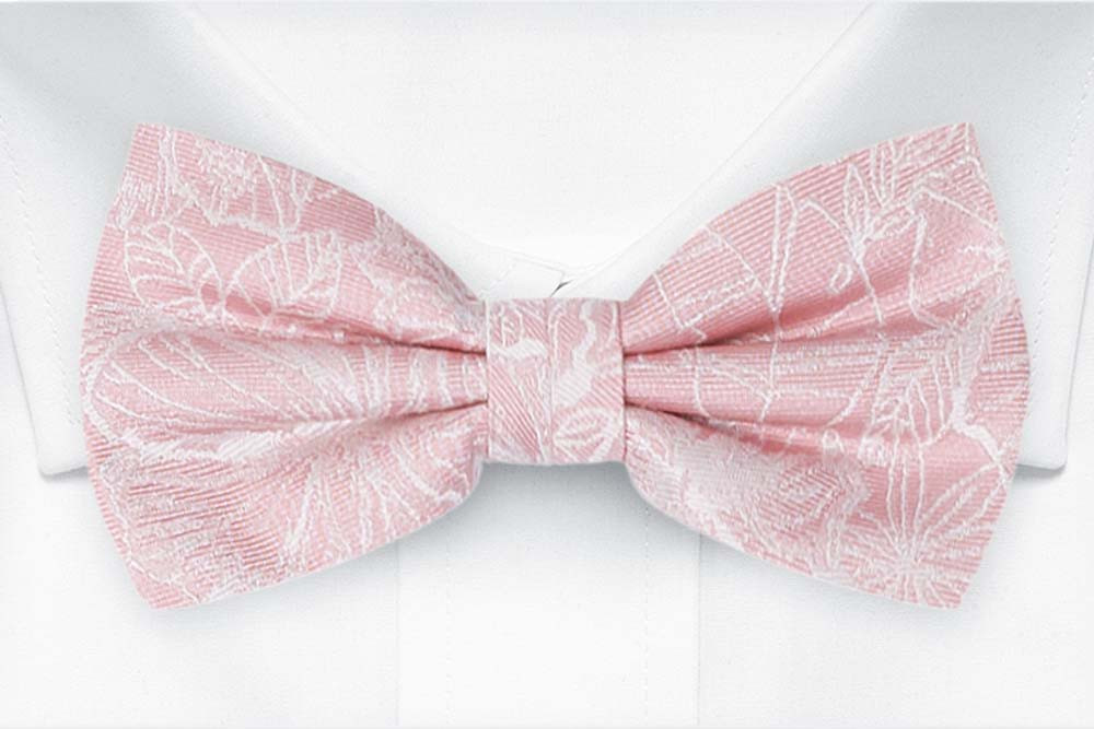 CORSAGE BLUSH PINK bow tie