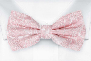 CORSAGE BLUSH PINK bow tie