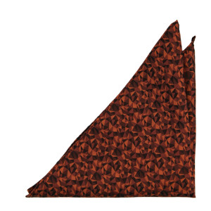 COUPLING CINNAMON BROWN pocket square
