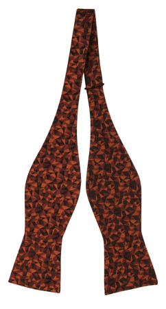 COUPLING CINNAMON BROWN self-tie bow tie