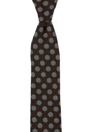 DAPPERTUTTO BROWN skinny tie