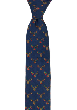 DEEROHDEER BLUE skinny tie