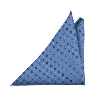 DELICATEDOT LIGHT BLUE pocket square