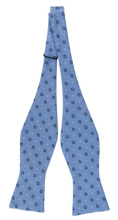 DELICATEDOT LIGHT BLUE self-tie bow tie