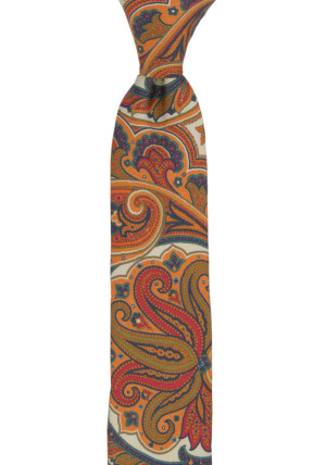 DILUSSO WHITE skinny tie