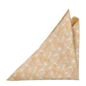 DONOTLEAFME YELLOW pocket square
