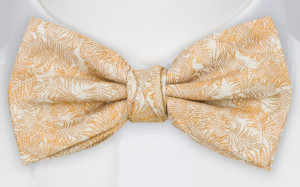 DONOTLEAFME YELLOW bow tie