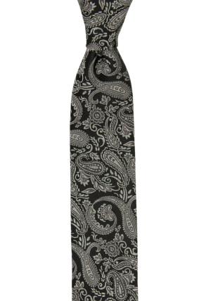 ENARMORED BLACK skinny tie