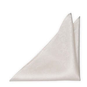 EVERAFTER IVORY pocket square