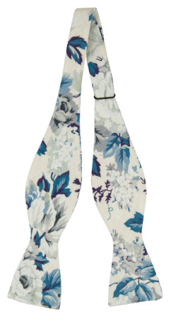 FAITHFULLNESS PETROL self-tie bow tie