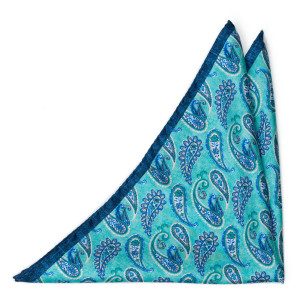 FANTASMA TURQUOISE pocket square