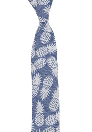 FINEAPPLE BLUE skinny tie