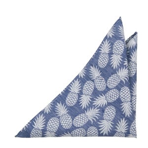 FINEAPPLE BLUE pocket square