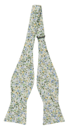 FIRSTIMPRESSION BLUE self-tie bow tie