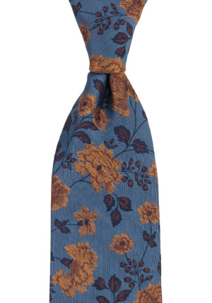 FLAWLESSFLOWERS SLATE BLUE tie