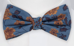 FLAWLESSFLOWERS SLATE BLUE bow tie