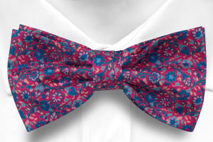 FLORIDO Cerise pre-tied bow tie