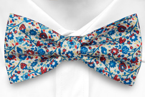 FLORIDO White pre-tied bow tie