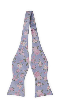 FLOWERCROWN DUSTY BLUE self-tie bow tie