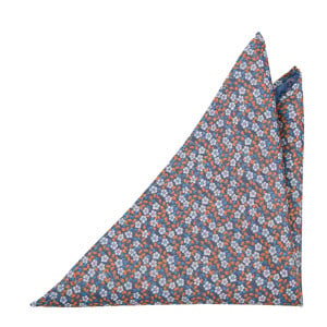 FRIENDLINESS BLUE pocket square