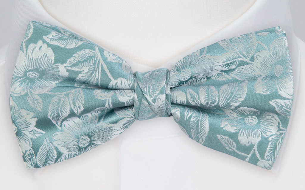 GARTER JADE pre-tied bow tie